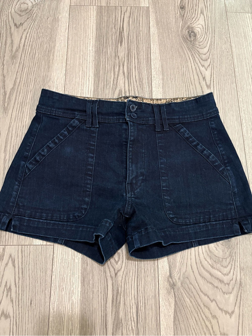 Rich & Skinny Dark Denim Shorts Size 28